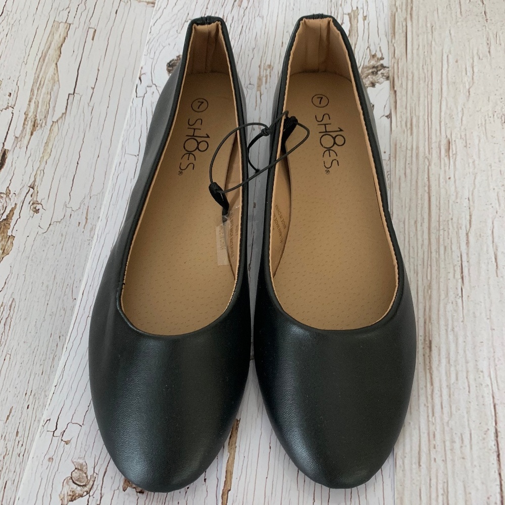 NEW black ballet flats by SHOES8TEEN